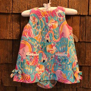 2 Pc Lilly Pulitzer Flamingo Set 18-24m